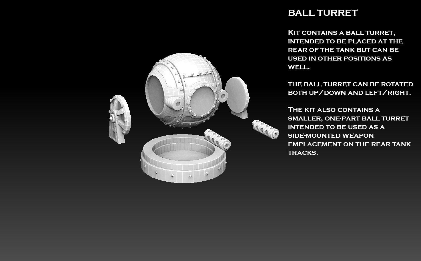 Modular Superheavy Tank 3D print model_7