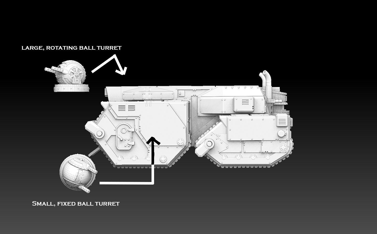 Modular Superheavy Tank 3D print model_9