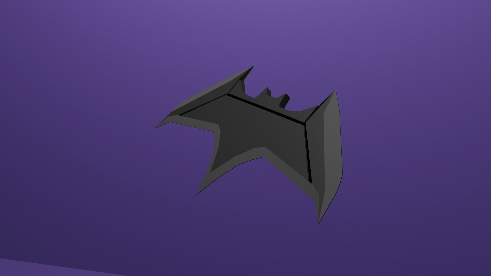 Batarang Dawn Of Justice Low-poly 3D model_2