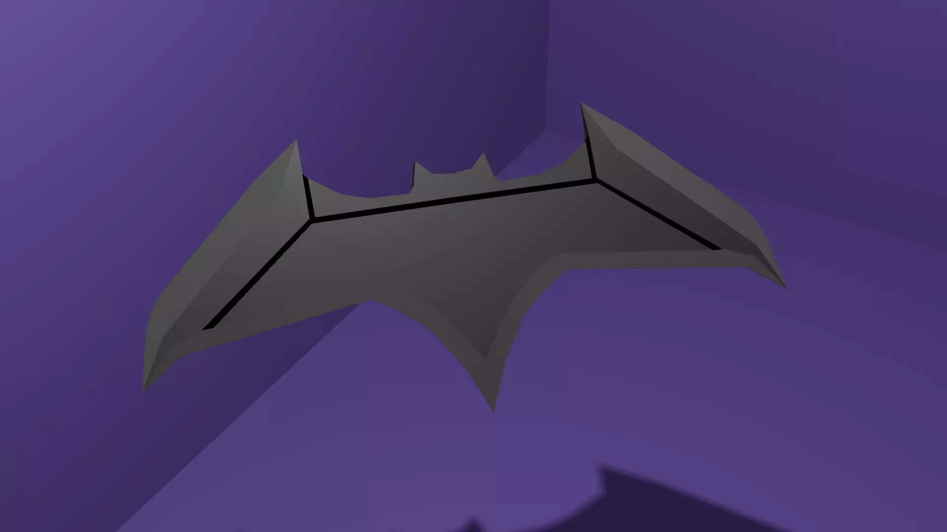 Batarang Dawn Of Justice Low-poly 3D model_0