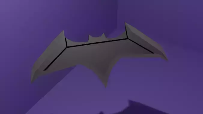 Batarang Dawn Of Justice Low-poly 3D model