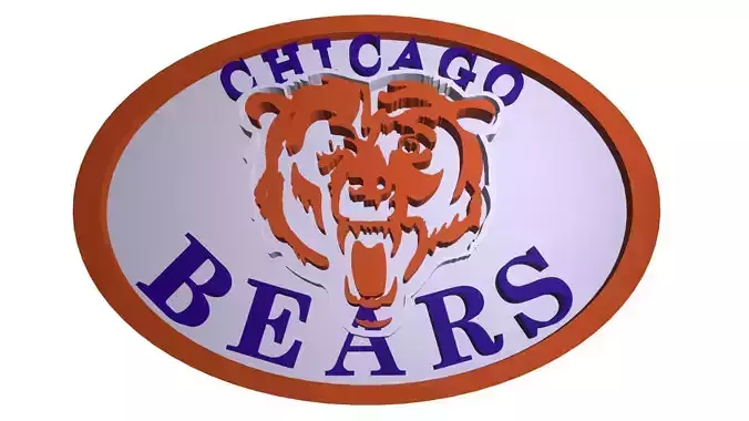 Chicago Bears oval 3
