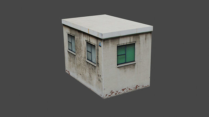 Low poly Tiny House Low-poly 3D model