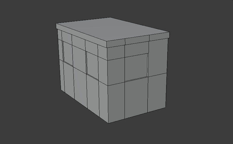 Low poly Tiny House Low-poly 3D model_1