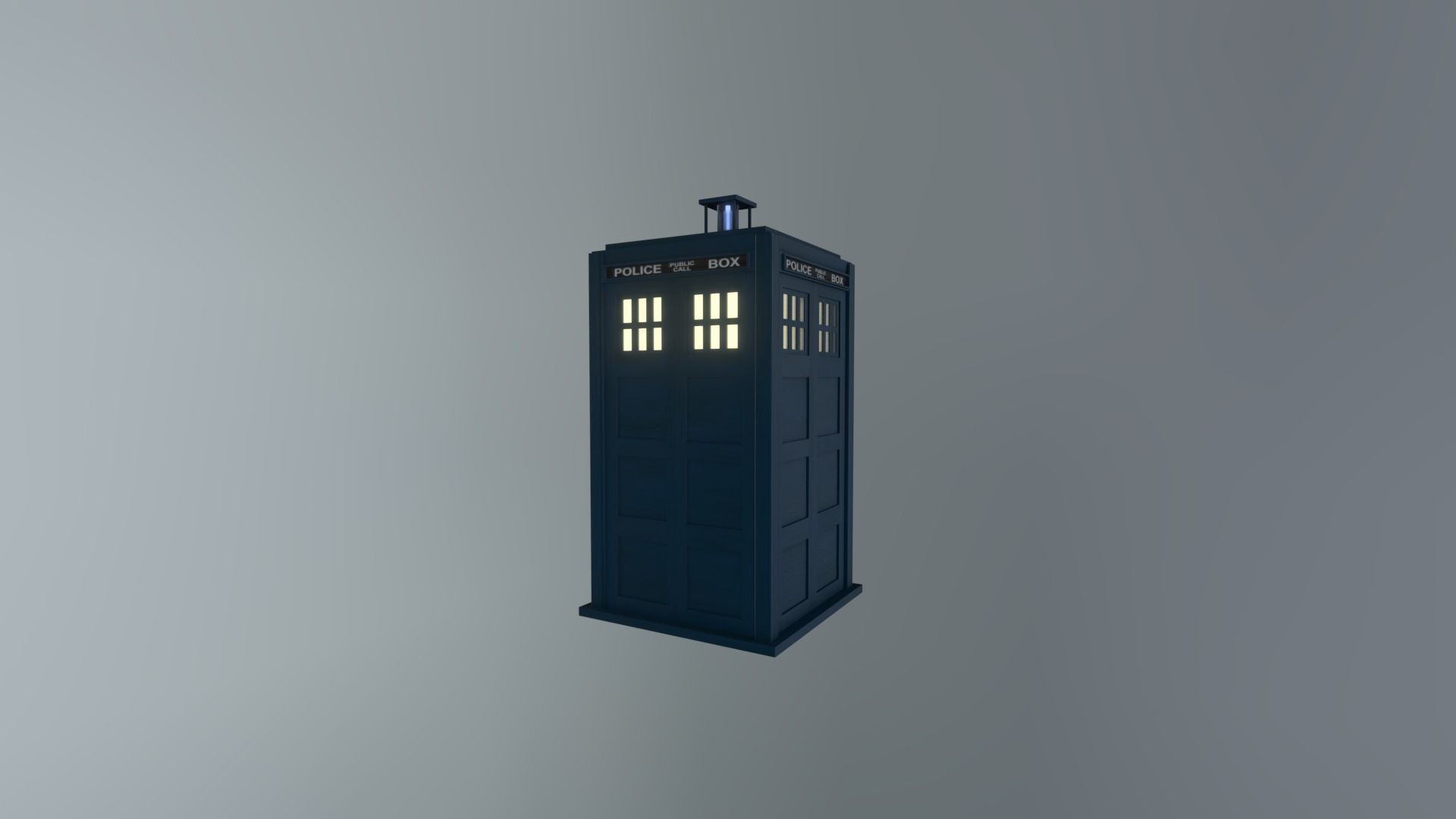 DOCTOR WHO - TOM BAKER TARDIS - Rogue Film Productions Low-poly 3D model_5