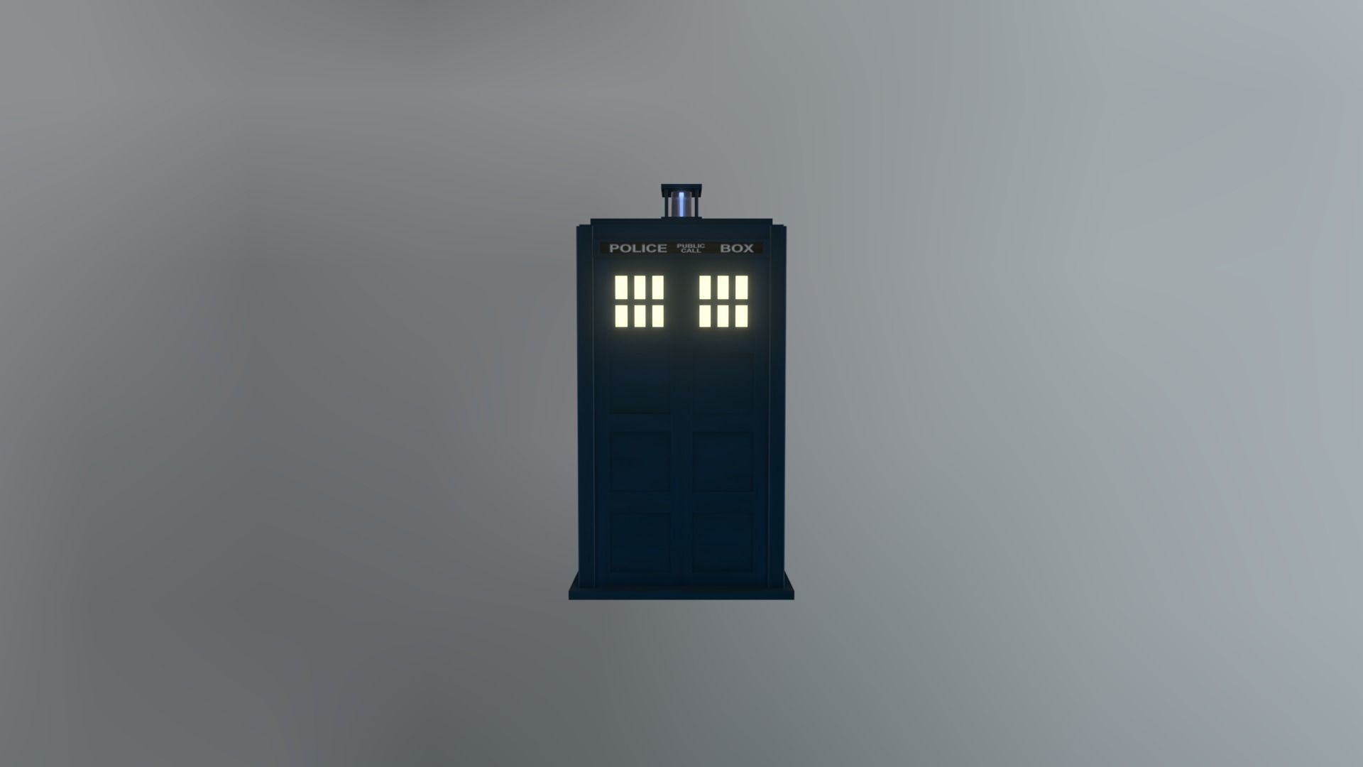 DOCTOR WHO - TOM BAKER TARDIS - Rogue Film Productions Low-poly 3D model_8