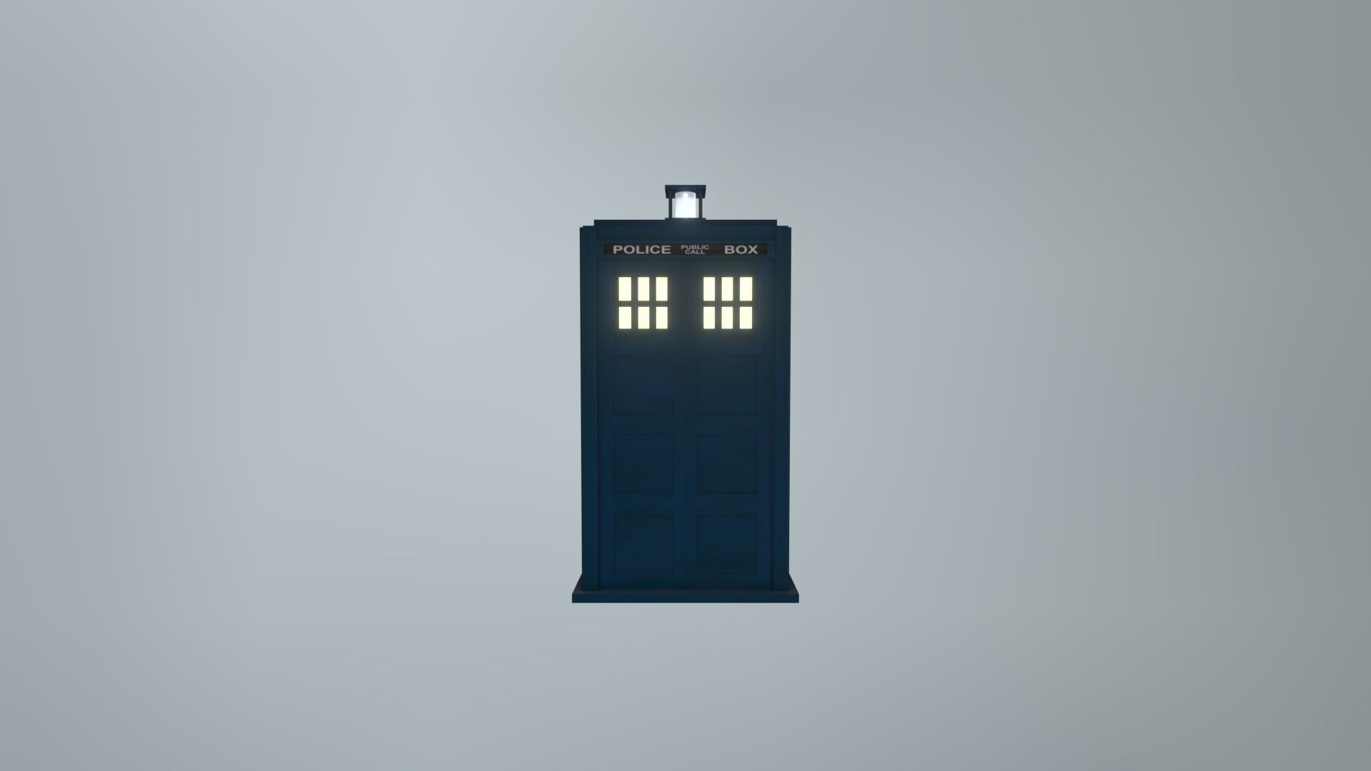 DOCTOR WHO - TOM BAKER TARDIS - Rogue Film Productions Low-poly 3D model_6