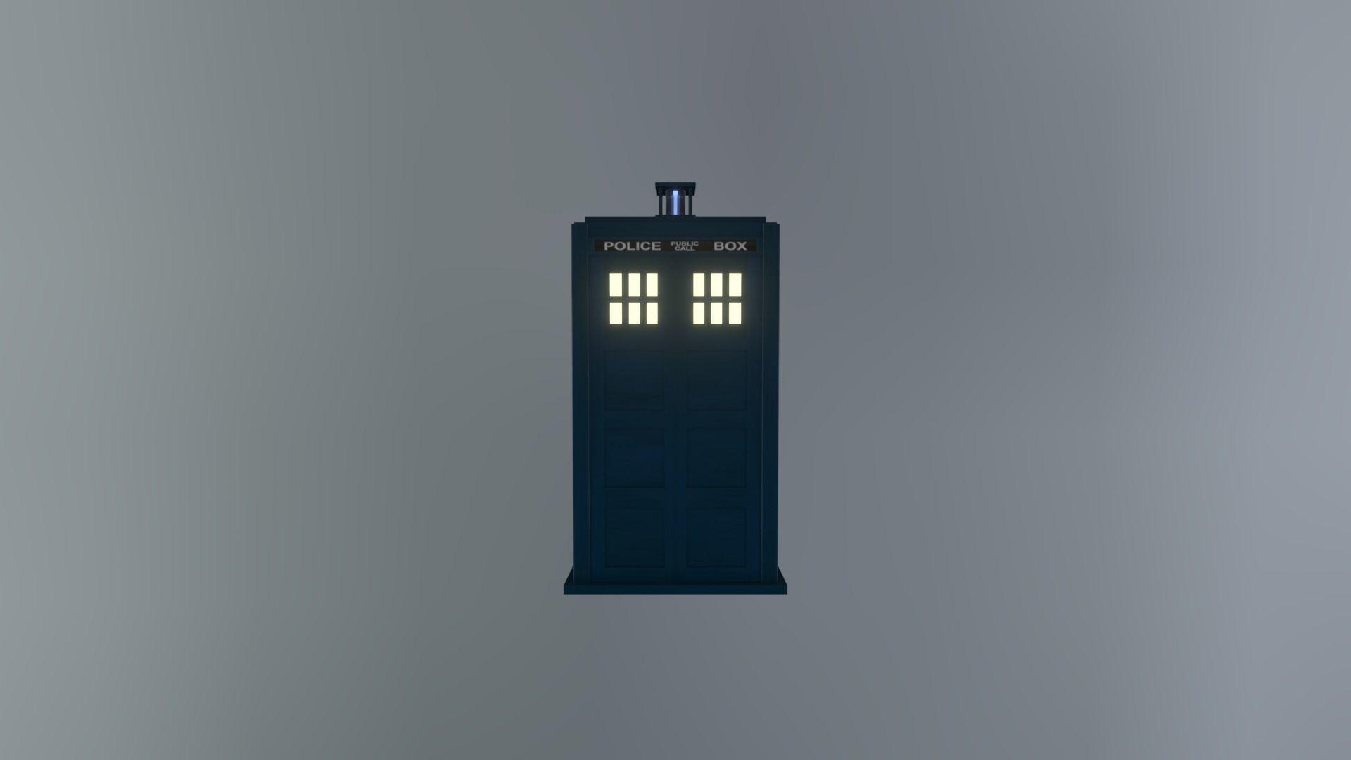 DOCTOR WHO - TOM BAKER TARDIS - Rogue Film Productions Low-poly 3D model_4