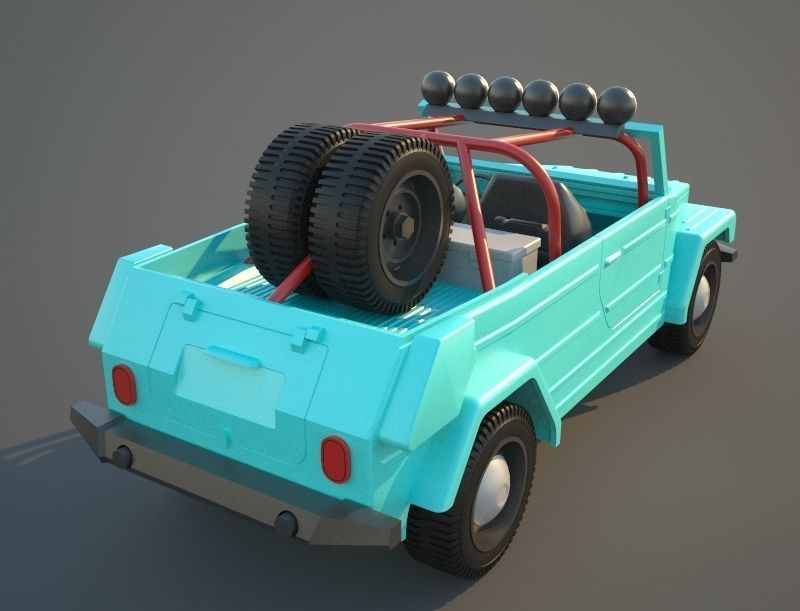 Volkswagen Thing or safari Dune modified PRINTABLE 3D print model_1