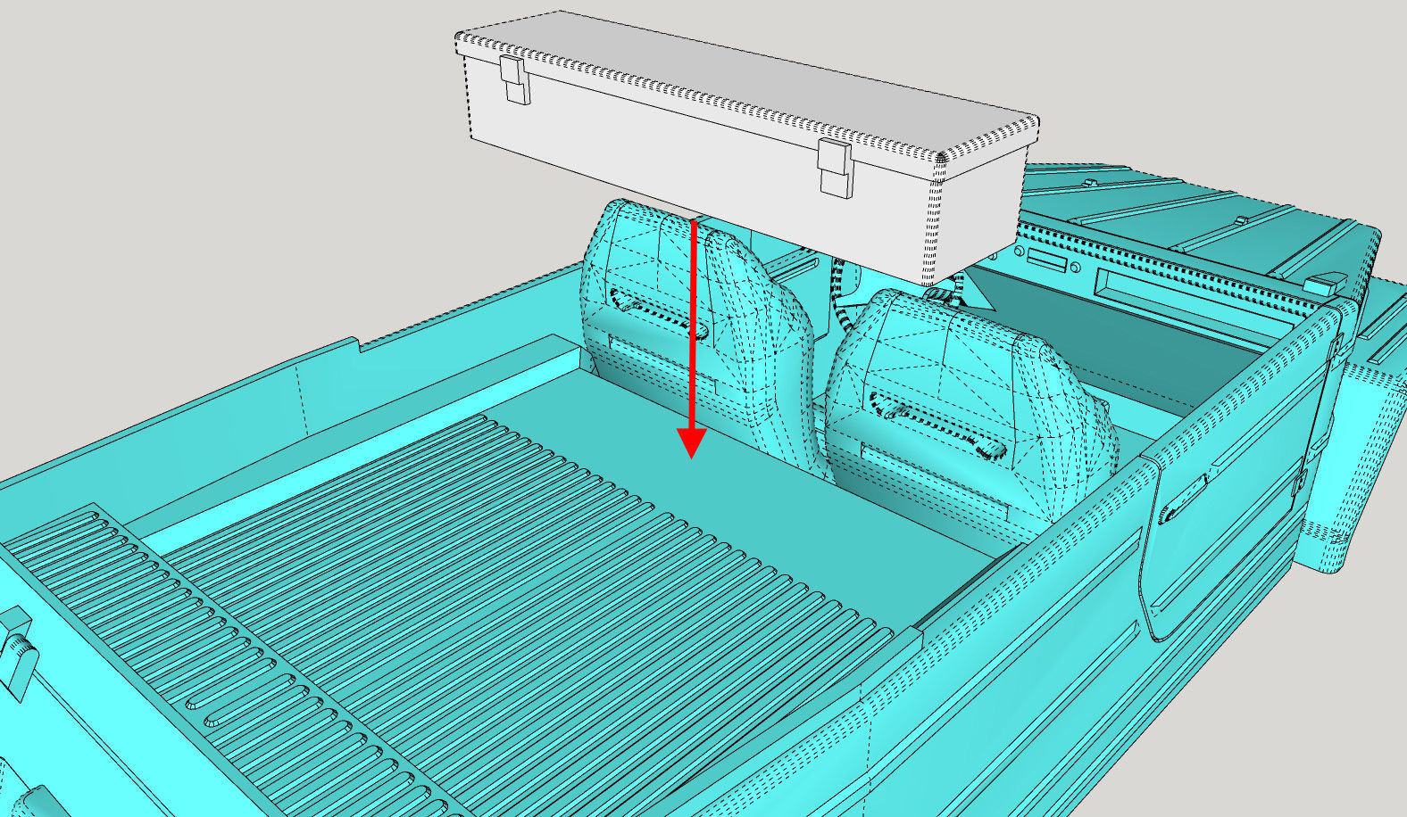 Volkswagen Thing or safari Dune modified PRINTABLE 3D print model_19