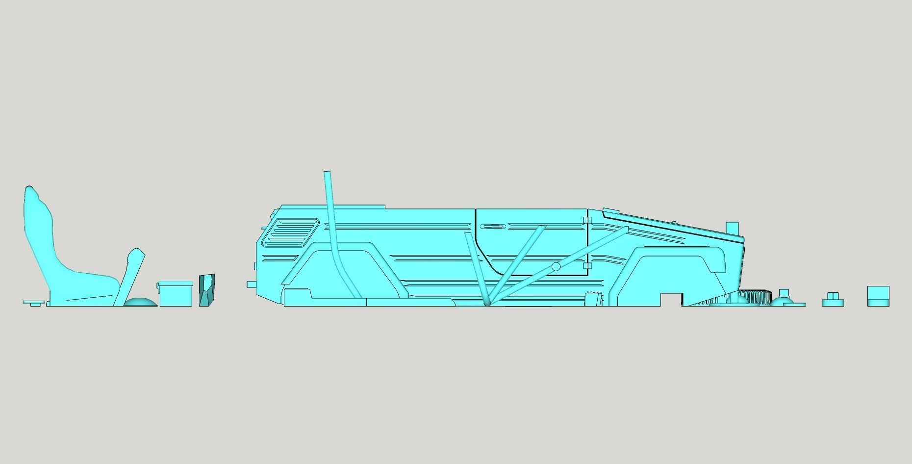 Volkswagen Thing or safari Dune modified PRINTABLE 3D print model_10