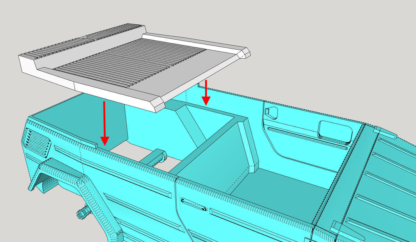Volkswagen Thing or safari Dune modified PRINTABLE 3D print model_15