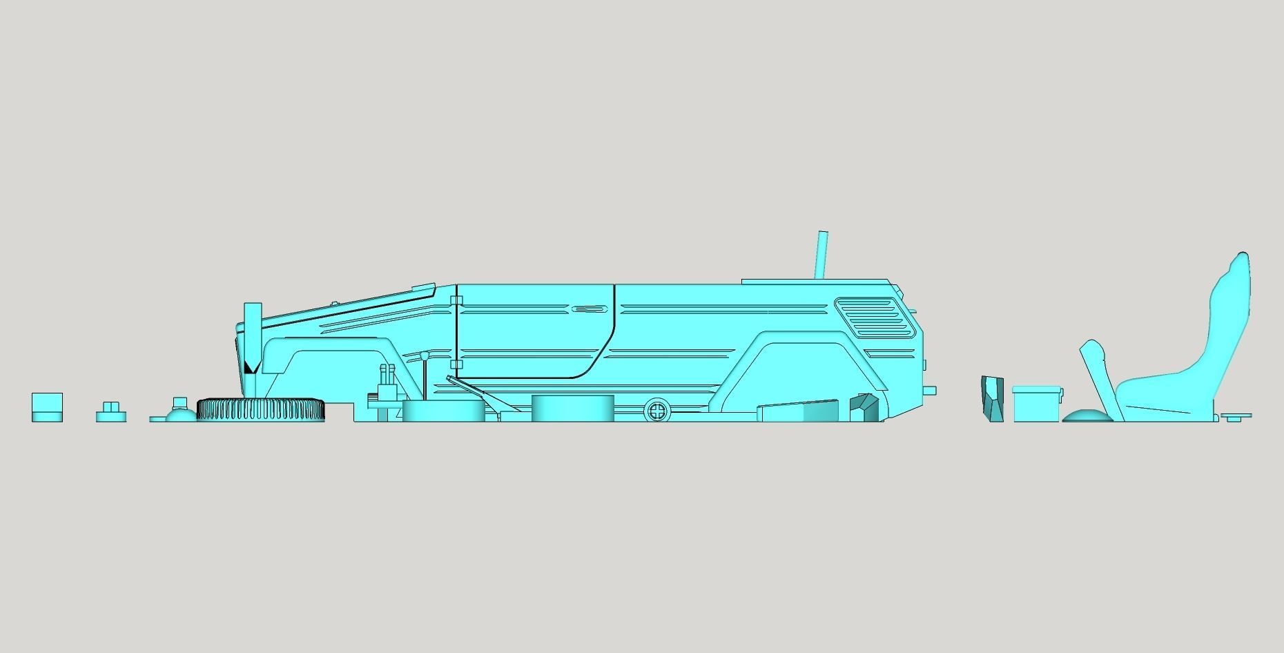 Volkswagen Thing or safari Dune modified PRINTABLE 3D print model_9