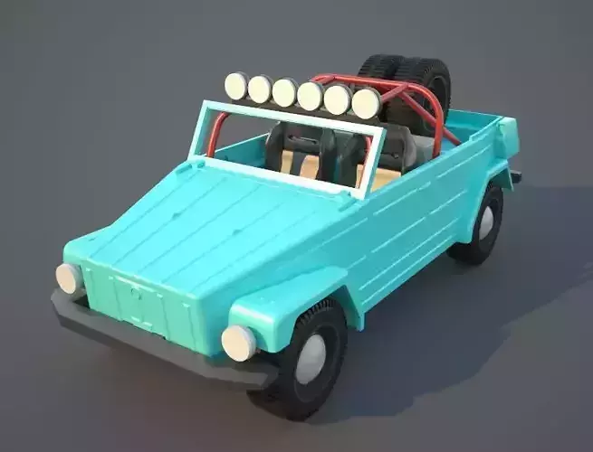 Volkswagen Thing or safari Dune modified PRINTABLE 3D print model
