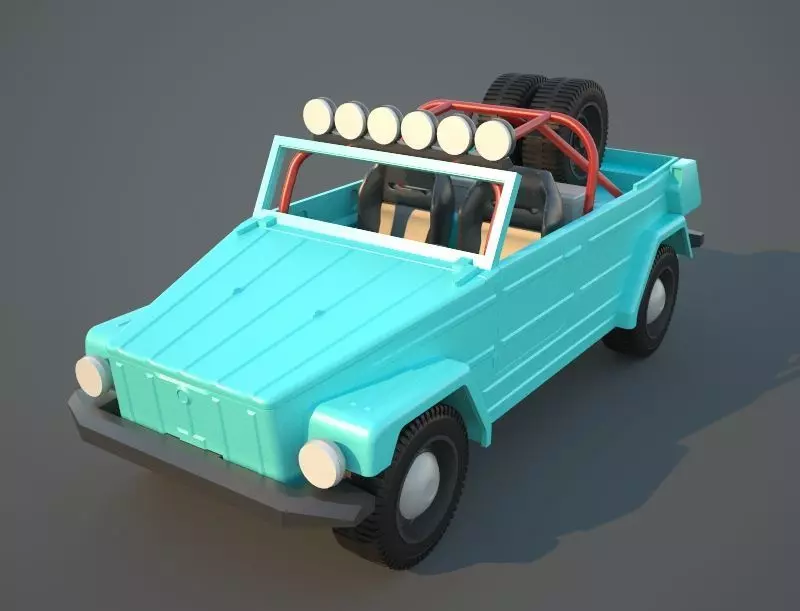 Volkswagen Thing or safari Dune modified PRINTABLE 3D print model_0