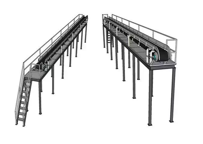 Overhead Belt Conveyor 3D print model