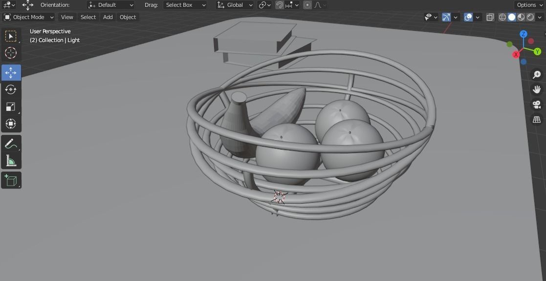 Fruit Basket  Free 3D model_1