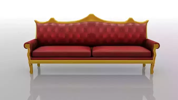 Sofa for game and animation