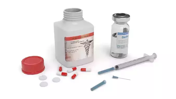 Medical Kit Low-poly 3D model