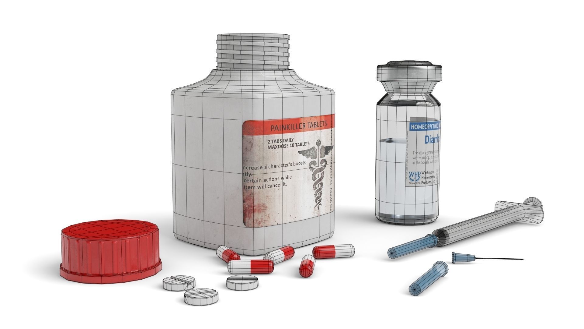 Medical Kit Low-poly 3D model_15