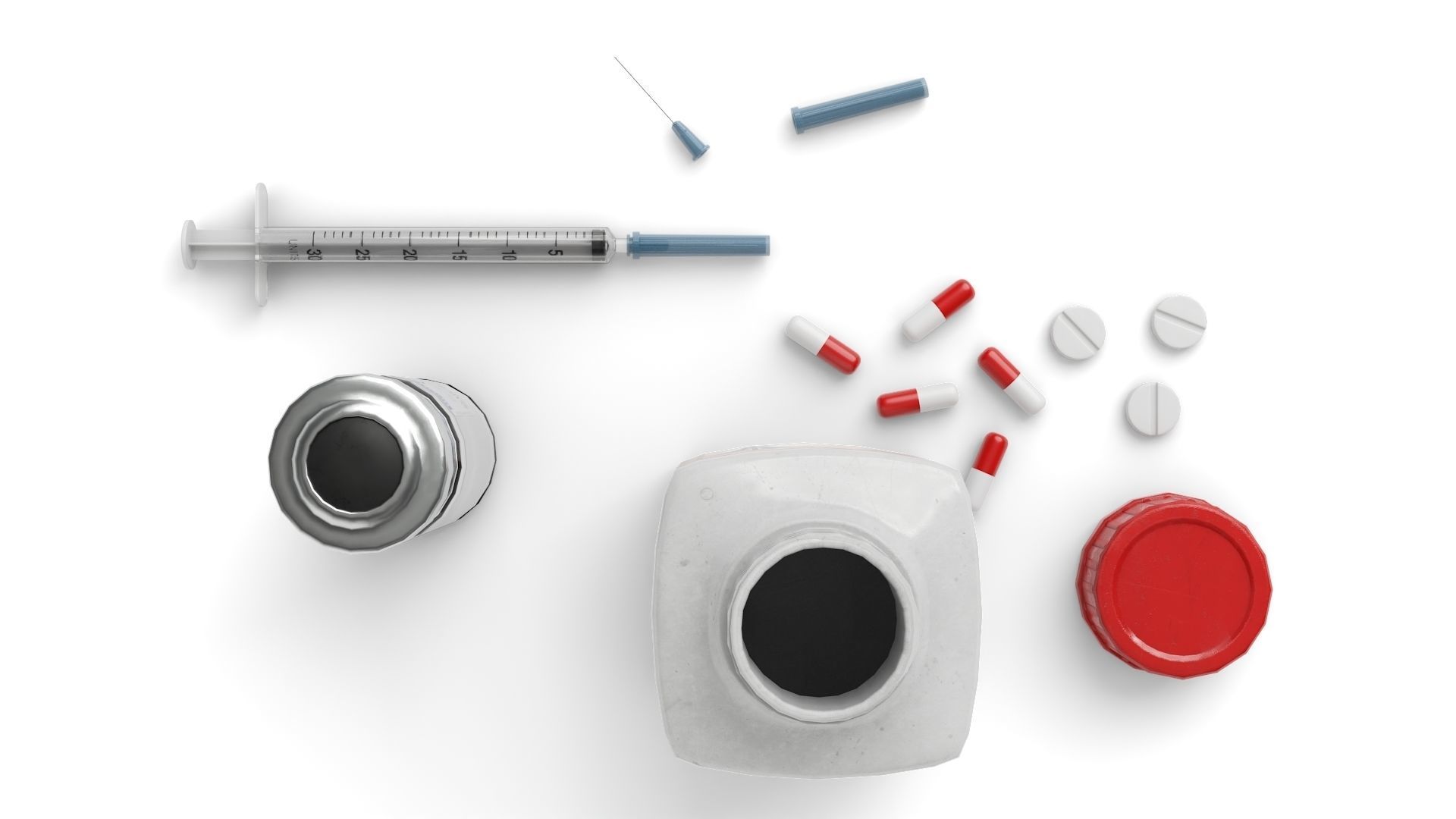 Medical Kit Low-poly 3D model_6