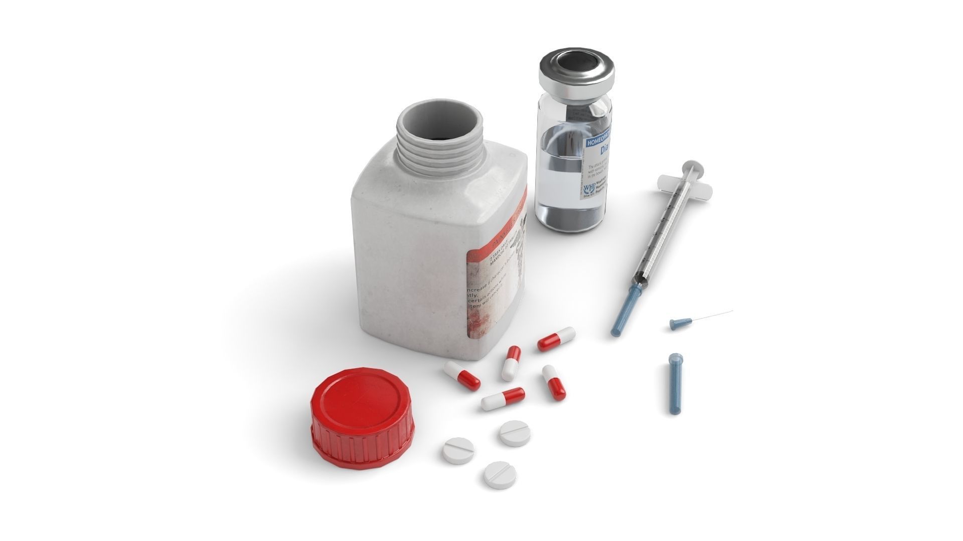 Medical Kit Low-poly 3D model_3