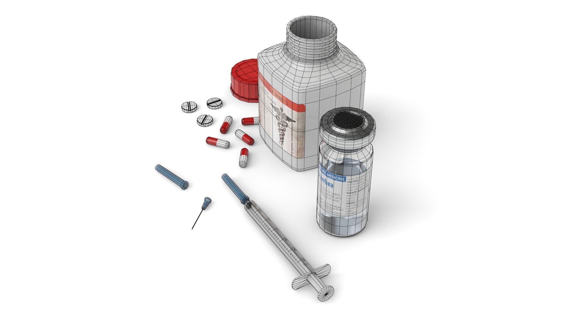 Medical Kit Low-poly 3D model_12