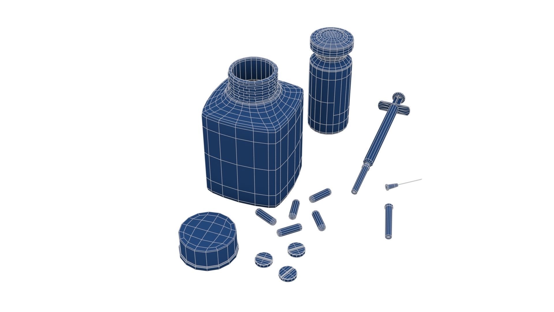 Medical Kit Low-poly 3D model_23