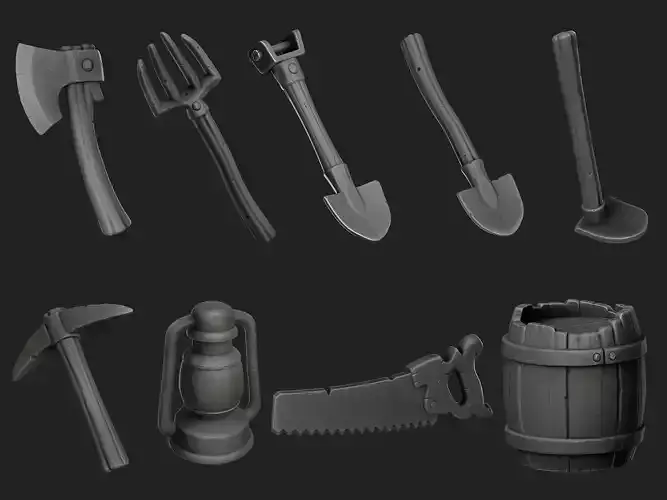 Stylized Environment Tools 3D model