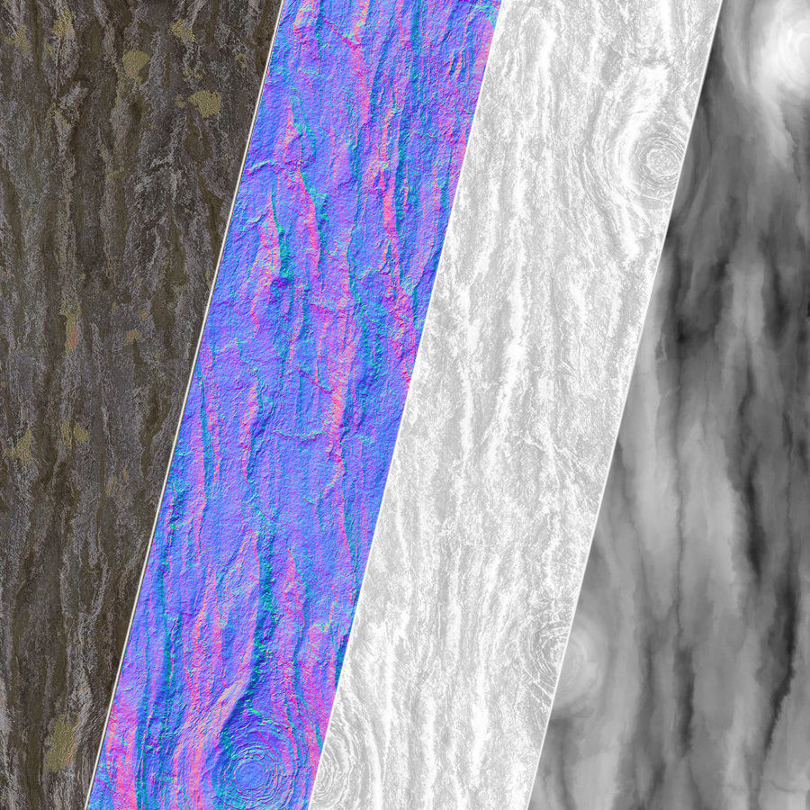 Tree Bark - Substance Designer Texture_3