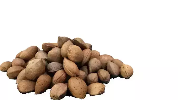 almonds pile of