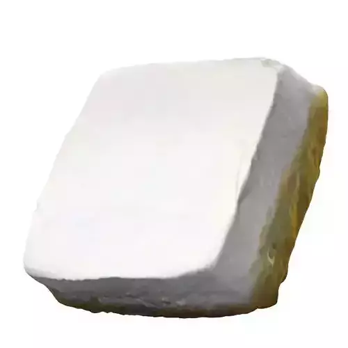 030 Donut square bun cream Scan 3D model with UV map