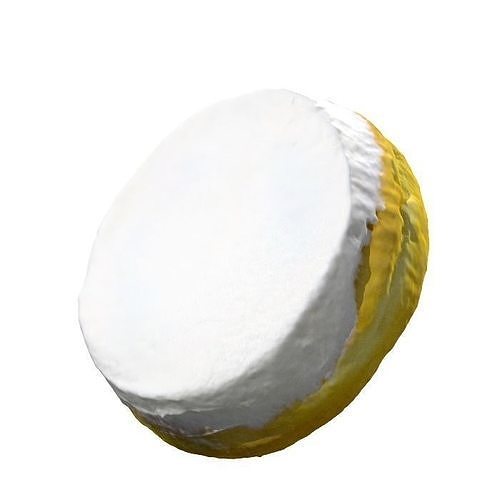029 Donut bun cream Scan 3D model with UV map 3D model
