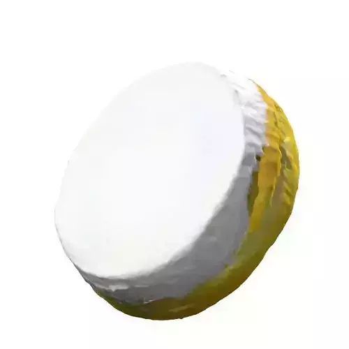 029 Donut bun cream Scan 3D model with UV map