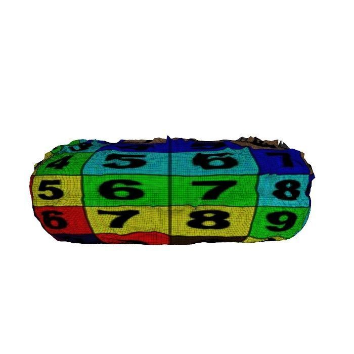 026 Donut chock color toping Scan 3D model with UV map 3D model_19