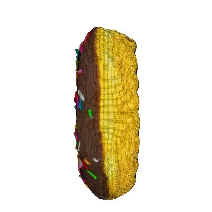 026 Donut chock color toping Scan 3D model with UV map 3D model_12