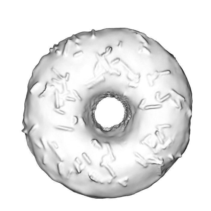 026 Donut chock color toping Scan 3D model with UV map 3D model_6