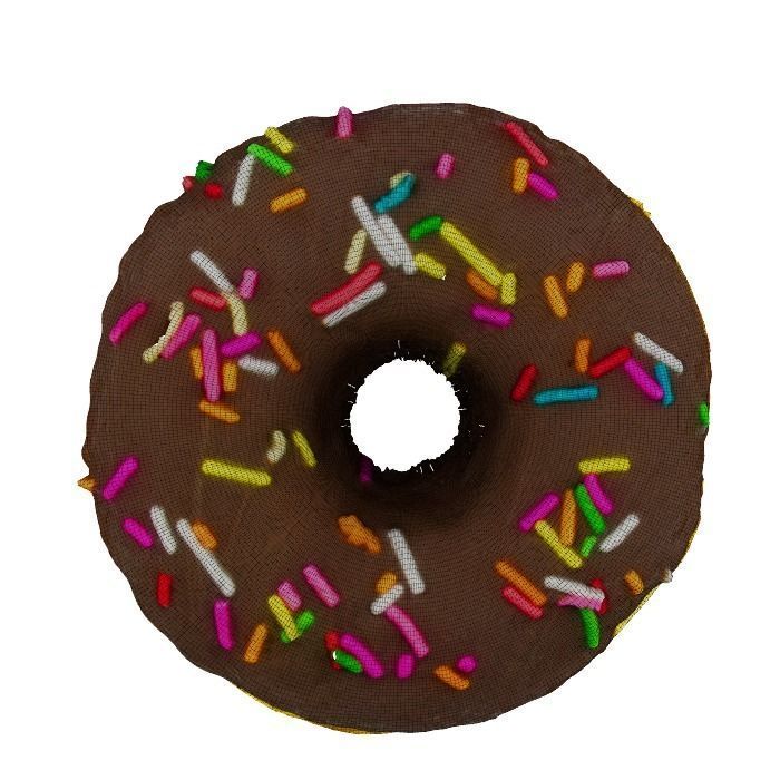 026 Donut chock color toping Scan 3D model with UV map 3D model_8
