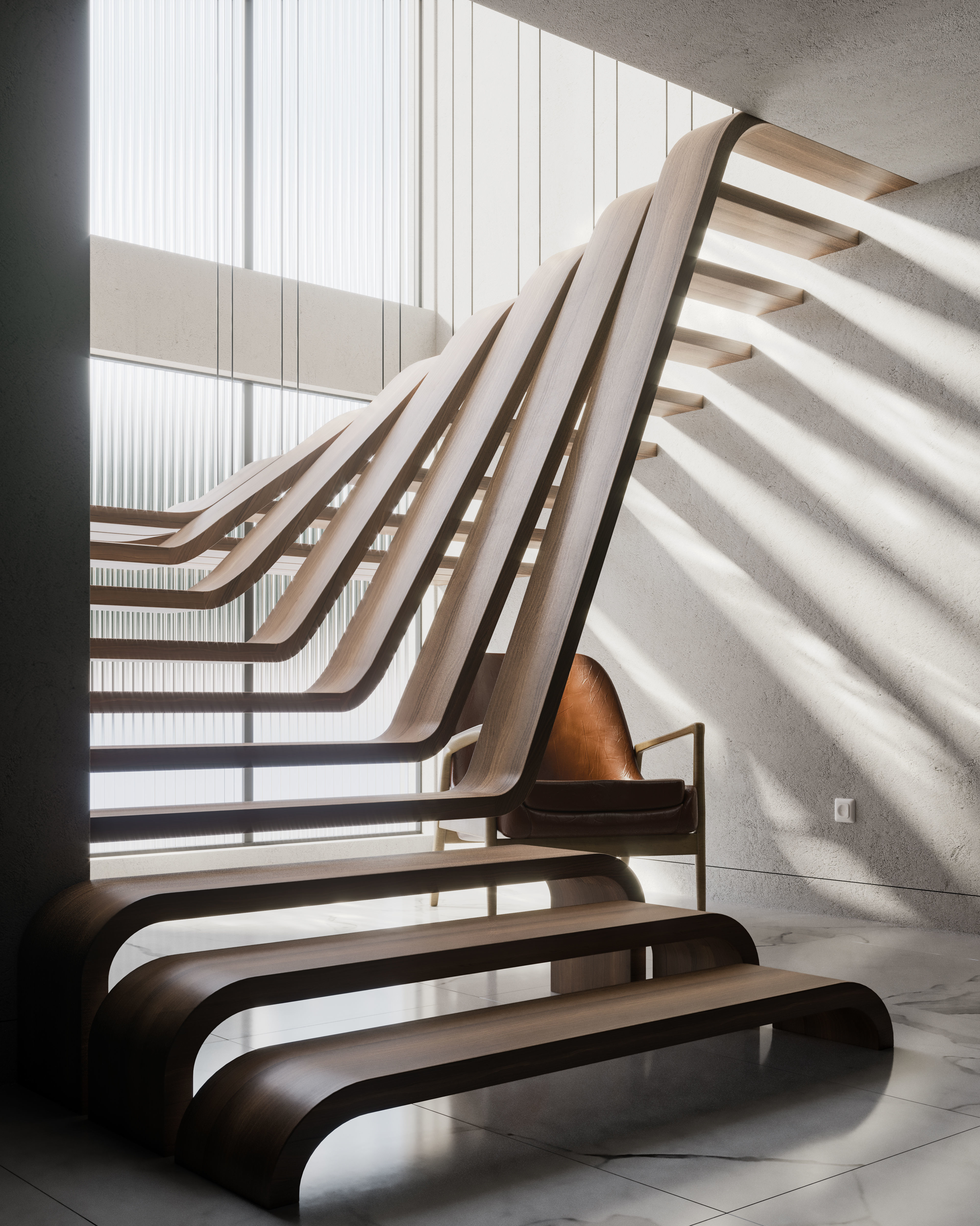 Parametric Stair 3D model_2