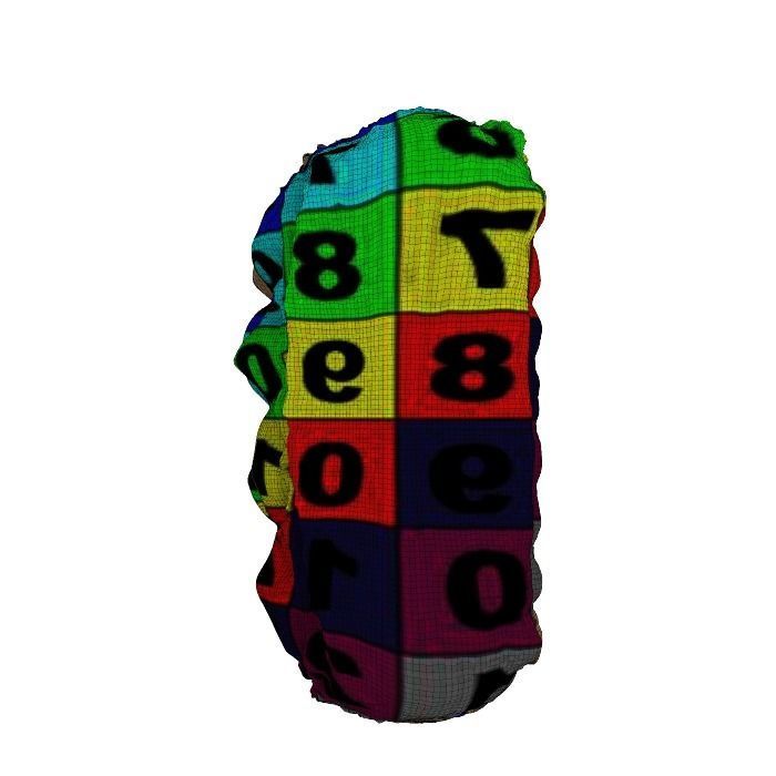 042 Donut bun dots Scan 3D model with UV map 3D model_11