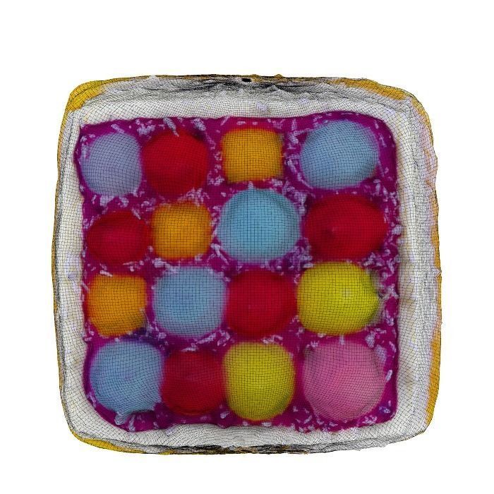 042 Donut bun dots Scan 3D model with UV map 3D model_8