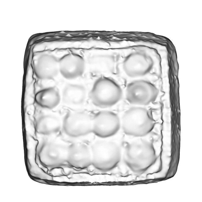 042 Donut bun dots Scan 3D model with UV map 3D model_6