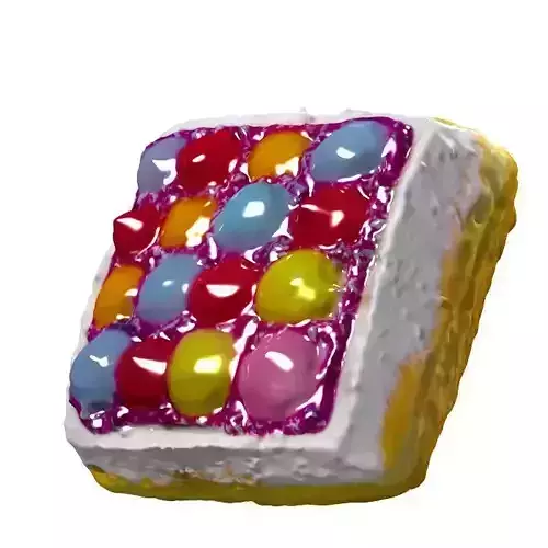 042 Donut bun dots Scan 3D model with UV map