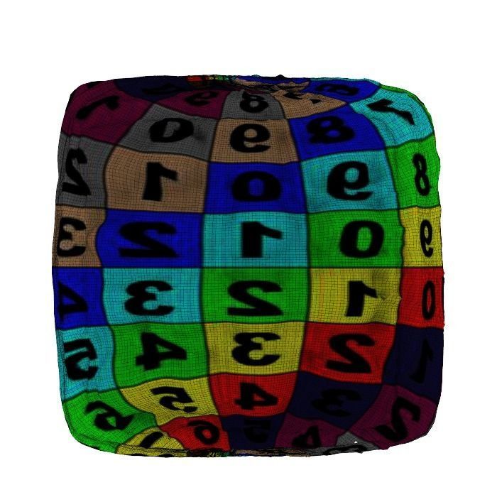 042 Donut bun dots Scan 3D model with UV map 3D model_7