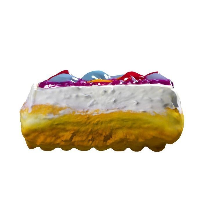 042 Donut bun dots Scan 3D model with UV map 3D model_17