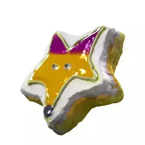 039 Donut star fox Scan 3D model with UV map