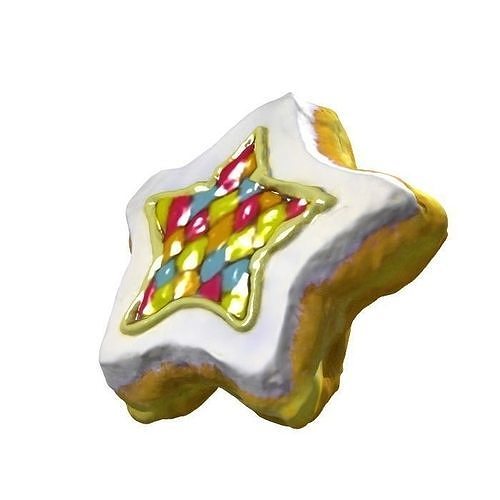 038 Donut star color Scan 3D model with UV map 3D model