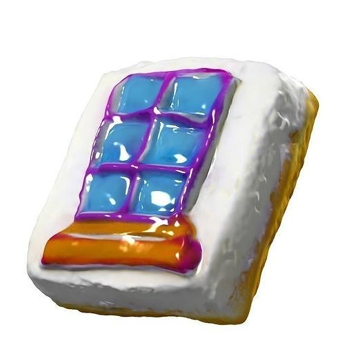 036 Donut bun window Scan 3D model with UV map 3D model