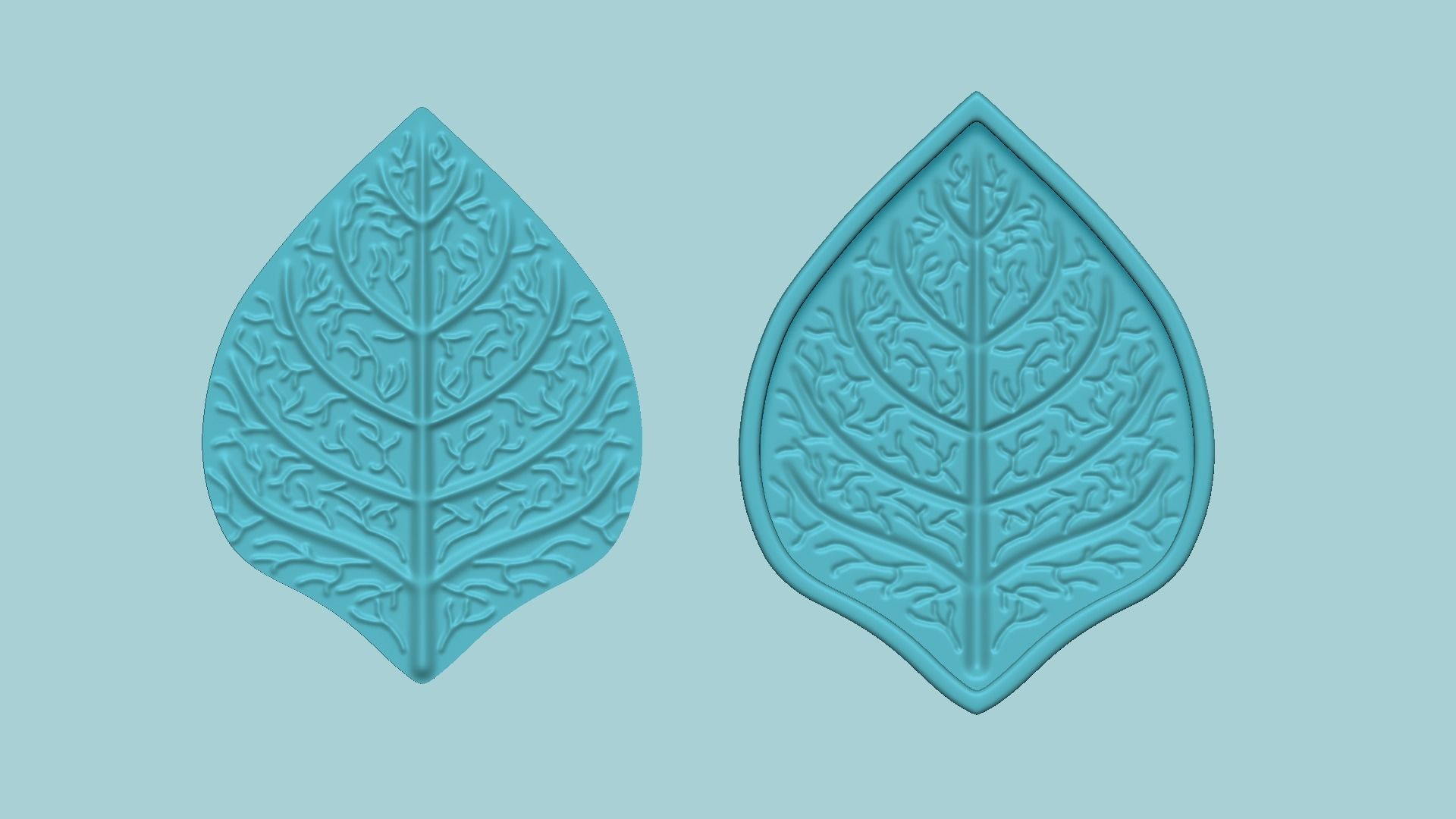 Straight Rose Leaf - Molding Arrangement EVA Foam Craft 3D print model_1