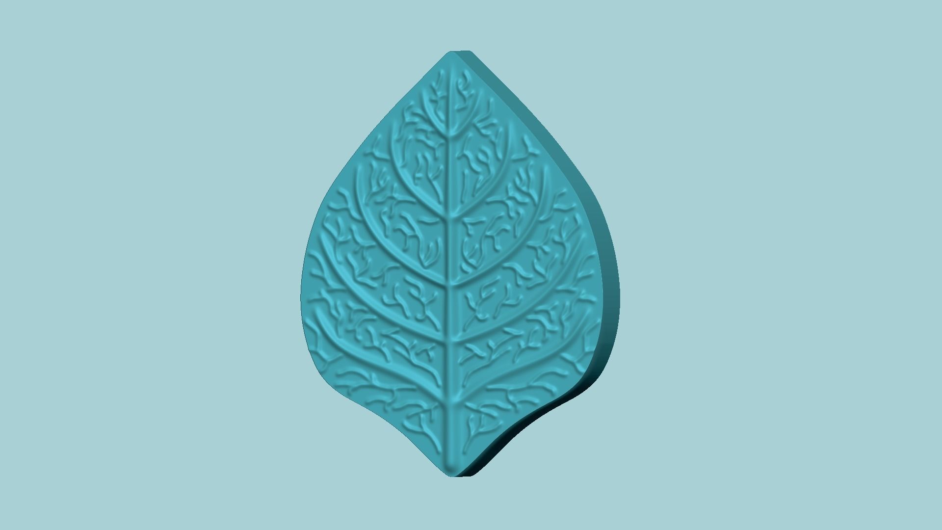 Straight Rose Leaf - Molding Arrangement EVA Foam Craft 3D print model_3